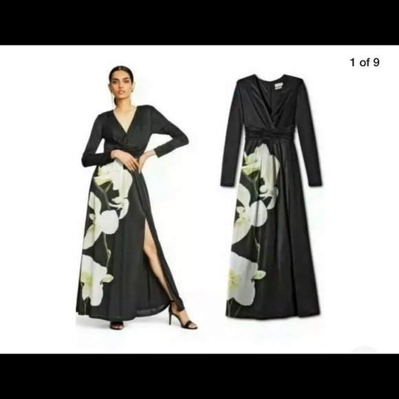 Altuzarra Dresses & Skirts - Altuzarra Women's Floral Print Long Sleeve V-Neck